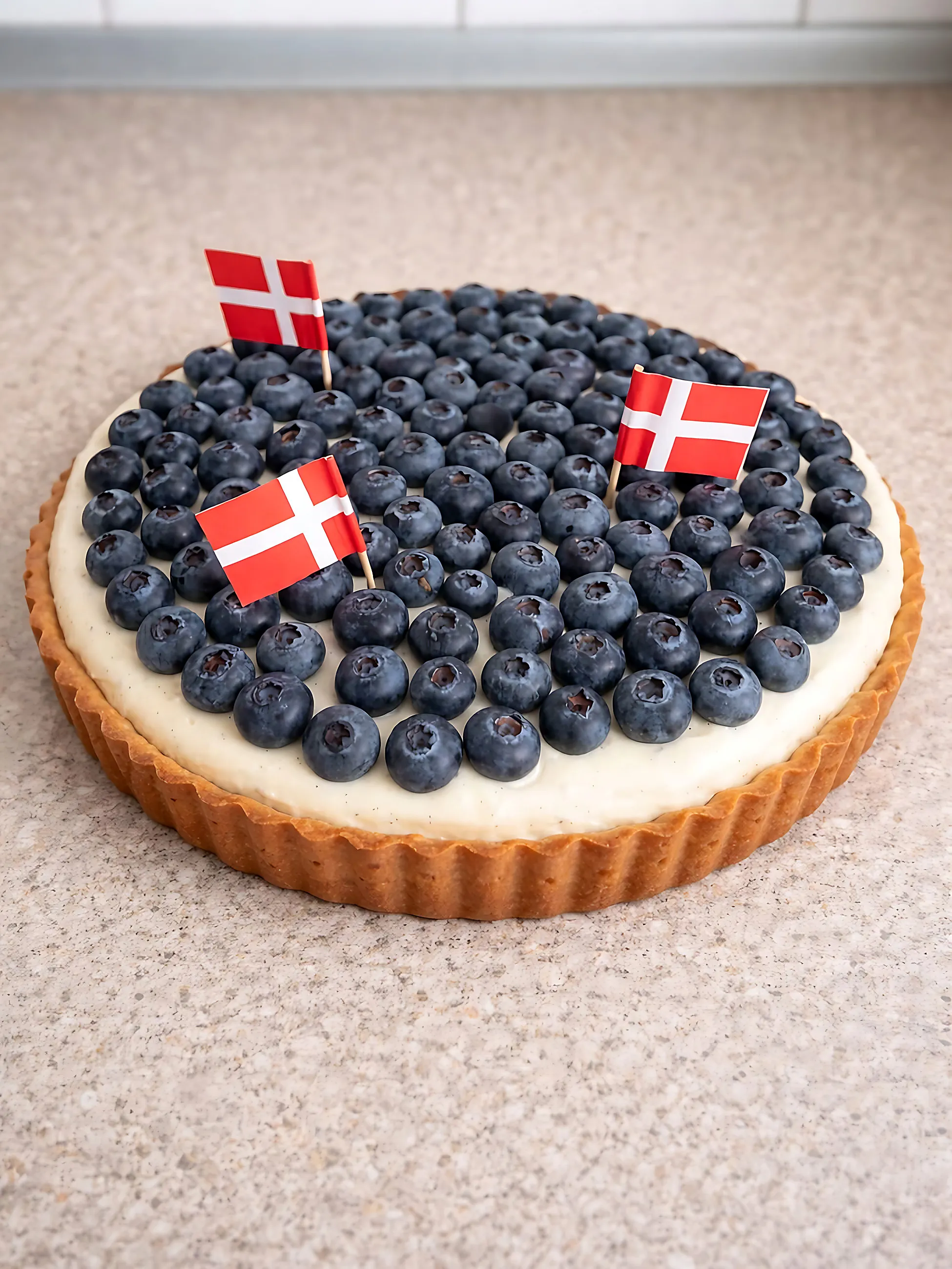 Blåbærtærte til fødselsdagen